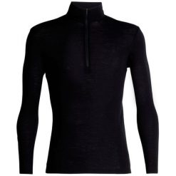Icebreaker Koszulka Męska Z Długim Rękawem Mens 175 Everyday Ls Half Zip Black M. Czarne koszulki męskie Icebreaker, m, bez wzorów, z wełny, z długim rękawem. W wyprzedaży za 235,00 zł.
