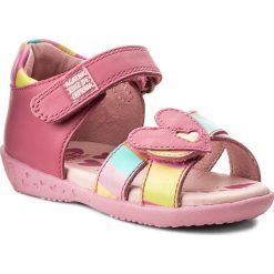 Sandały AGATHA RUIZ DE LA PRADA - 182909 A-Fucsia Y Rayas. Różowe sandały dziewczęce Agatha Ruiz de la Prada, ze skóry, bez zapięcia. W wyprzedaży za 179,00 zł.