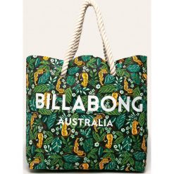 Billabong - Torebka. Czarne torebki klasyczne damskie Billabong, bez wzorów, z materiału, na ramię, duże, bez dodatków. Za 159,90 zł.