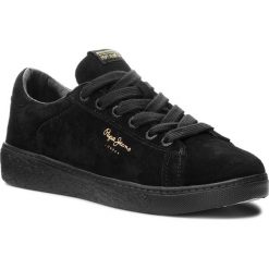 Sneakersy PEPE JEANS - Roxy Bass PLS30779 Black 999. Czarne półbuty damskie Pepe Jeans, z jeansu. W wyprzedaży za 219,00 zł.