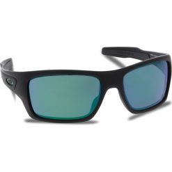 Okulary przeciwsłoneczne OAKLEY - Turbine OO9263-15 Matte Black/Jade Iridium. Czarne okulary przeciwsłoneczne męskie aviatory Oakley, z tworzywa sztucznego. W wyprzedaży za 579,00 zł.