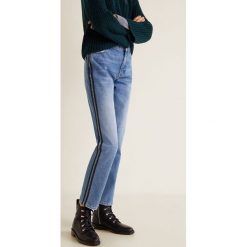 Mango - Jeansy Green. Niebieskie proste jeansy damskie marki Mango. W wyprzedaży za 69,90 zł.