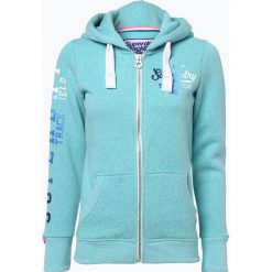 Bluzy damskie: Superdry – Damska bluza rozpinana, zielony