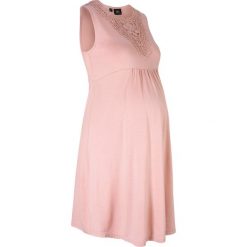 Krótka sukienka shirtowa ciążowa bonprix stary jasnoróżowy. Sukienki damskie bonprix. Za 79,99 zł.