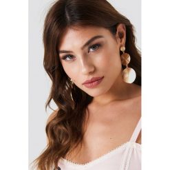 Kolczyki damskie: NA-KD Accessories Wiszące kolczyki spirale – Gold