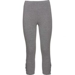 Legginsy bonprix szary melanż. Szare spodnie damskie bonprix, bez wzorów. Za 27,99 zł.