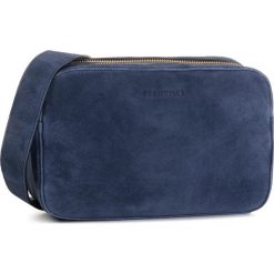 Torebka COCCINELLE - ES6 Alpha Suede E1 ES6 15 02 01 Ink B12. Niebieskie listonoszki damskie Coccinelle, bez wzorów, ze skóry, bez dodatków. Za 1049,00 zł.