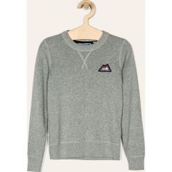Jack & Jones - Sweter dziecięcy 128-176 cm. Niebieskie swetry chłopięce Jack & Jones, bez wzorów, z bawełny, z okrągłym kołnierzem. W wyprzedaży za 89,90 zł.