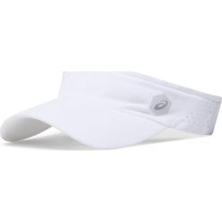 Daszek ASICS - Visor Performance 155012 Brillant White 0014. Białe czapki damskie Asics, bez wzorów, z elastanu. Za 79,00 zł.
