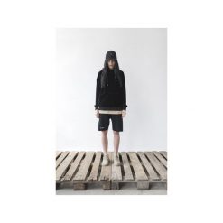 VELOUR HOODIE. Czarne bluzy męskie marki MAJORS, s, z aplikacjami, z weluru, z kapturem, bez rękawów, z kapturem. Za 230,00 zł.