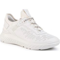 Sneakersy ECCO - St.1 Lite W 83731350874 White/White. Białe półbuty damskie ecco, na co dzień, bez wzorów, ze skóry, bez obcasa, bez zapięcia. W wyprzedaży za 559,00 zł.