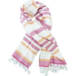 Kąpielówki męskie: Fouta „Atmosphere” w kolorze biało-różowym – 160 x 90 cm