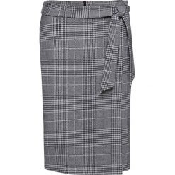 Spódnica z dżerseju w kratę bonprix czarno-biały w kratę. Czarne spódniczki damskie bonprix, w paski, z dżerseju, kopertowe. Za 99,99 zł.