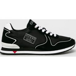 Guess Jeans - Buty. Żółte buty sportowe męskie Guess Jeans, z jeansu, na sznurówki. Za 399,90 zł.