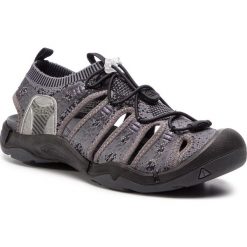 Sandały KEEN - Evofit 1 1021390 Heathered Black/Magnet. Szare sandały męskie Keen, z tworzywa sztucznego, bez zapięcia. Za 499,95 zł.