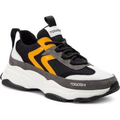 Sneakersy TOGOSHI - TG-04-02-000023 618. Czarne sneakersy męskie Togoshi, na co dzień, bez wzorów, ze skóry, eleganckie, bez zapięcia. W wyprzedaży za 349,00 zł.
