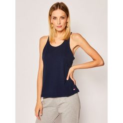 Top TOMMY HILFIGER UW0UW02154. Niebieskie bluzki damskie TOMMY HILFIGER, s, bez wzorów, polo. W wyprzedaży za 169,00 zł.