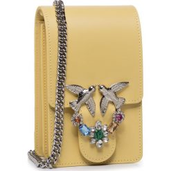 Torebka PINKO - Love Smart Jewels C. PE 20 PLTT 1P21M5 Y5FF Yellow H44. Żółte torebki klasyczne damskie Pinko, bez wzorów, ze skóry, wizytowe, bez dodatków. Za 1079,00 zł.
