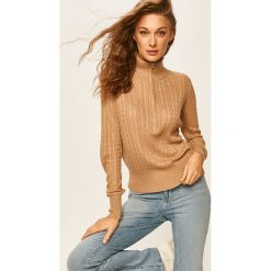 Scotch & Soda - Sweter. Brązowe swetry damskie Scotch & Soda, s, bez wzorów, z wiskozy, z krótkim rękawem, krótkie, bez kaptura. W wyprzedaży za 379,90 zł.