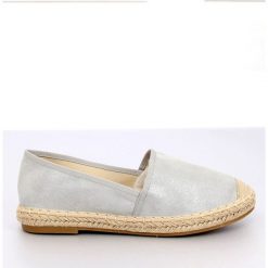 Espadryle damskie szare 665-3 Grey. Szare espadryle damskie ButyModne, bez wzorów, z tkaniny, bez obcasa. W wyprzedaży za 64,33 zł.