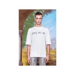 T-shirt ze srebrnym haftem. Brązowe t-shirty męskie marki Reserved, l, ze stójką. Za 179,00 zł.