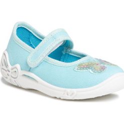 Kapcie SUPERFIT - 0-600287-7000 M Grün. Zielone sandały dziewczęce Superfit, z tworzywa sztucznego, bez zapięcia. Za 119,00 zł.