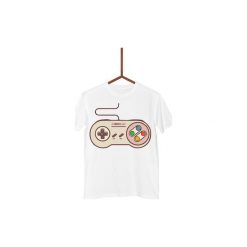 Koszulka Joystick#1 Męska. Białe koszulki męskie Failfake, s, bez wzorów, bez kołnierzyka. Za 130,00 zł.