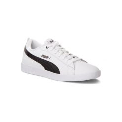 PUMA 36520801 Smash Wns v2 L Biały. Białe buty sportowe damskie Puma, bez wzorów, ze skóry, sportowe. Za 199,99 zł.