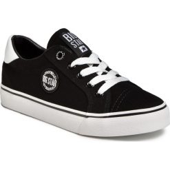Tenisówki BIG STAR - FF274474 Black. Czarne półbuty damskie BIG STAR, bez wzorów, z gumy, bez zapięcia. Za 119,00 zł.