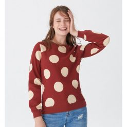 Bluza w grochy - Czerwony. Czerwone bluzy damskie House, l, w grochy. Za 69,99 zł.