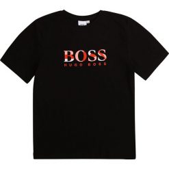 Boss - T-shirt dziecięcy 116-152 cm. Niebieskie t-shirty chłopięce Boss, z nadrukiem, z elastanu, bez rękawów. Za 179,90 zł.