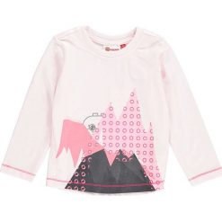 Koszulka "Thea 606" w kolorze jasnoróżowym. Czerwone bluzki dziewczęce z długim rękawem LEGO Wear, z materiału, z okrągłym kołnierzem. W wyprzedaży za 49,95 zł.
