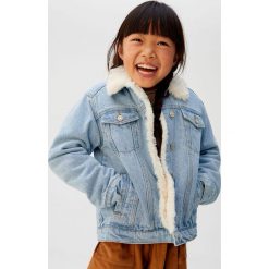 Mango Kids - Kurtka dziecięca Lisa 110-164 cm. Kurtki dziewczęce Mango Kids, bez wzorów, z bawełny, krótkie, bez kaptura. Za 159,90 zł.