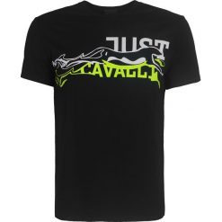 Just Cavalli T-shirt "Regular". T-shirty męskie Roberto Cavalli, z nadrukiem, z bawełny, z okrągłym kołnierzem. Za 279,00 zł.