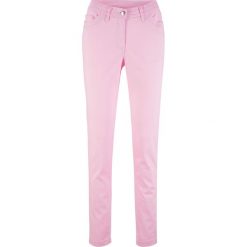 Spodnie "super-stretch" Skinny Fit bonprix jasnoróżowy kryształowy. Różowe spodnie damskie bonprix. Za 59,99 zł.