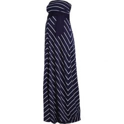 Envie de Fraise FREYA Długa sukienka navy blue/off white. Niebieskie długie sukienki damskie marki Envie de Fraise, z elastanu, z długim rękawem, długie. Za 469,00 zł.