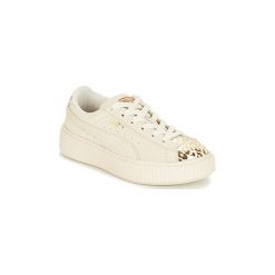 Buty Dziecko Puma G PS S PLATFORM ATHLUXE.WH. Białe trampki dziewczęce Puma, bez wzorów, bez zapięcia. Za 246,80 zł.