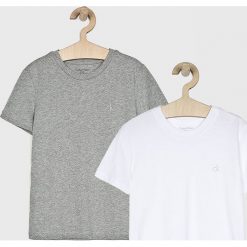Calvin Klein Underwear - T-shirt dziecięcy (2-pack) 104-176 cm. Białe t-shirty chłopięce Calvin Klein Underwear, bez wzorów, z bawełny, bez rękawów. Za 119,90 zł.