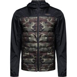 Kurtka AERONAUTICA MILITARE Print|Czarny. Czarne płaszcze męskie Aeronautica Militare, z aplikacjami, z kapturem. W wyprzedaży za 516,00 zł.