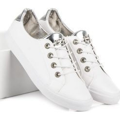 Trampki damskie slip on: Białe trampki kylie PARIS