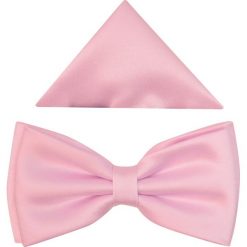 Jasnoróżowa mucha szeroka B48. Muszki męskie Modini Moda Męska, na co dzień, bez wzorów, z tkaniny, eleganckie. Za 45,00 zł.