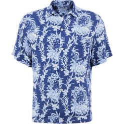 Koszule męskie na spinki: Editions MR SHORT SLEEVE Koszula toile de jouy blue/off white