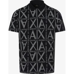 Armani Exchange - Męska koszulka polo, niebieski. Niebieskie koszulki męskie Armani Exchange, s, bez wzorów, klasyczne, polo, bez rękawów. Za 349,95 zł.