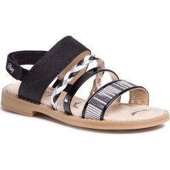 Sandały PRIMIGI - 5439822 S Nero. Niebieskie sandały dziewczęce Primigi, z zamszu, bez zapięcia. W wyprzedaży za 189,00 zł.