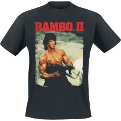 Rambo 2 - John In Action T-Shirt czarny. Czarne t-shirty męskie Rambo, l, bez wzorów, bez kołnierzyka. Za 74,90 zł.