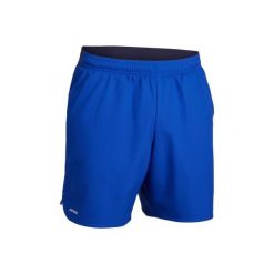 SPODENKI TENIS DRY 500 męskie. Niebieskie spodenki i szorty męskie marki ARTENGO, s, bez wzorów, z poliesteru, sportowe, tenisowe. Za 34,99 zł.
