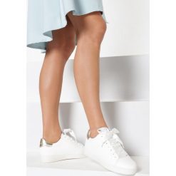 Biało-Złote Buty Sportowe Plaything. Żółte buty sportowe damskie Born2be, bez wzorów, sportowe. W wyprzedaży za 59,99 zł.