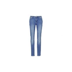 Jeansy slim fit Emporio Armani NARRA. Niebieskie jeansy damskie marki Emporio Armani, bez wzorów, z jeansu. Za 639,20 zł.