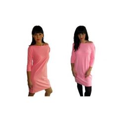 Sukienka Evila Kolor - Róz Rozmiar - L/XL. Różowe sukienki damskie EVILA, s, bez wzorów, z elastanu, eleganckie, bez kołnierzyka, bez rękawów. Za 21,80 zł.