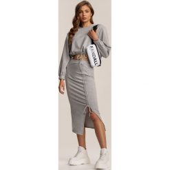 Szara Spódnica Kyllea. Szare spódniczki damskie Renee, s, bez wzorów, midi. Za 99,99 zł.